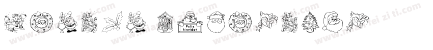 giftof Christmas字体转换